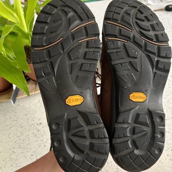 Asolo Quasar Brown Leather Vibram Sole Ankle Lace Up Unisex Hiking Boots - M7/W9 - Picture 10 of 13